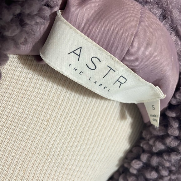 ASTR Purple Lavender Teddy Coat - Picture 3 of 7